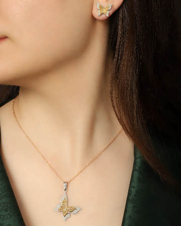 نیم ست استیل پروانه